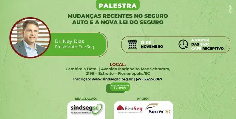 SindsegSC promove palestra sobre mudanças no Seguro Auto em Florianópolis
